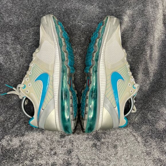 Nike Air Max + 2010 Silver Glass Blue Women size 10.5 - Picture 6 of 8